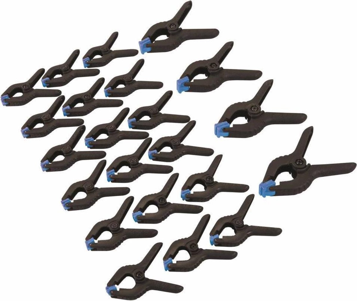 Silverline Veerklemmen Set 25 mm. en 19 mm. - 22 Delig