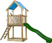 SwingKing Speeltoestel Lizzy + glijbaan Groen    - 90x390x290cm