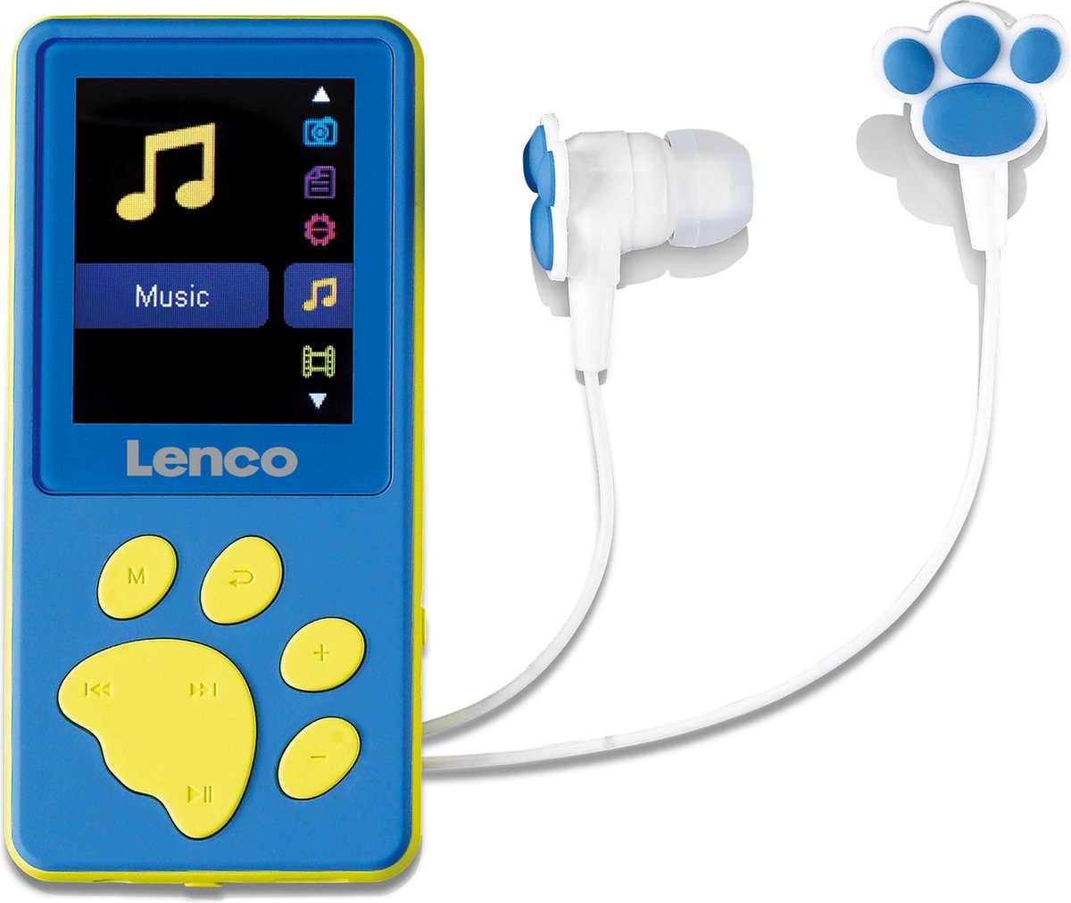 Lenco Xemio-560BU - MP3/MP4 speler met 8GB geheugen - Blauw