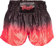 Gladts Kickboksbroek Volwassenen Zwart/rood Maat XS