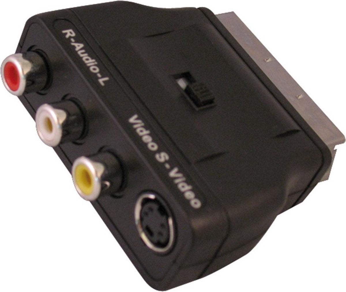 Scanpart Adapter 3xtulp En Svhs En Schakelaar