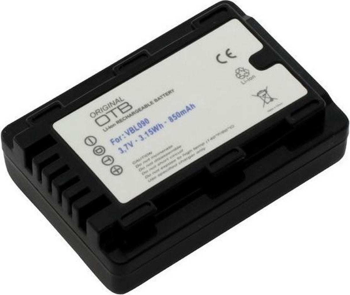 Accu voor Panasonic VW-VBL090 850mAh