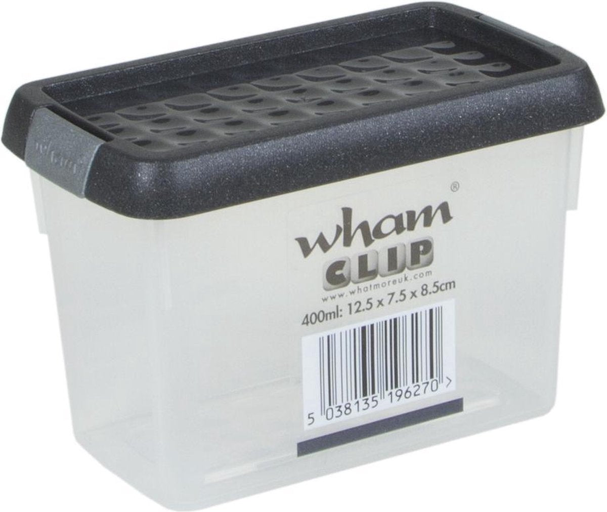 Wham Opbergbox Wham 400 Ml Transparant/grijs