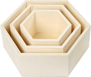 Storage Boxes. H: 14.8+19+24.2 cm. depth 10 cm. plywood. 3 pc. 1 set