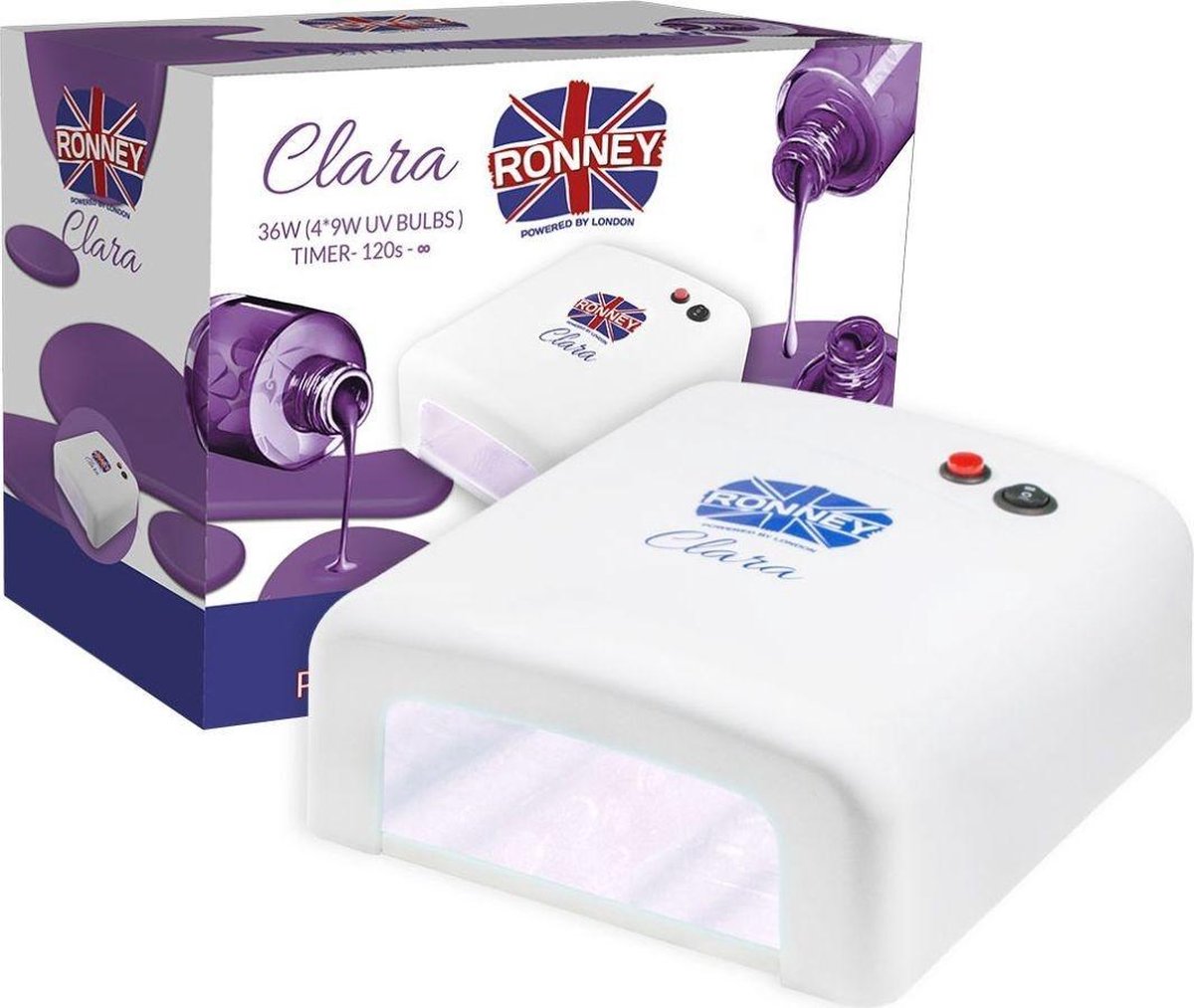 RONNEY UV Nagellamp Clara WIT - Nageldroger - nagellamp - Gel Nagels - Gellak