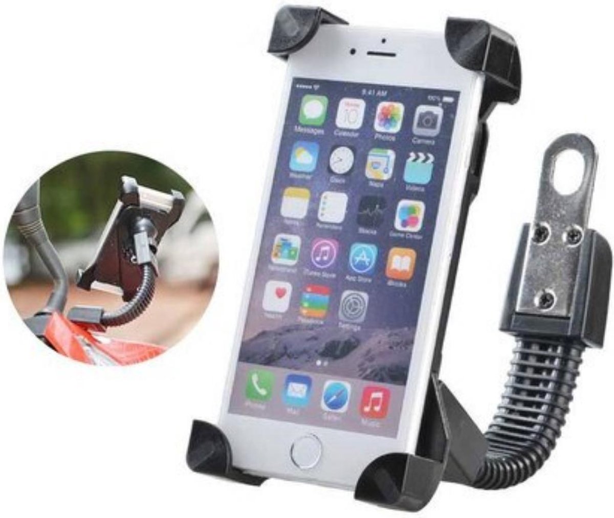 Telefoonhouder Motorfiets - Voor op de Brommer - Scooter Telefoonhouder