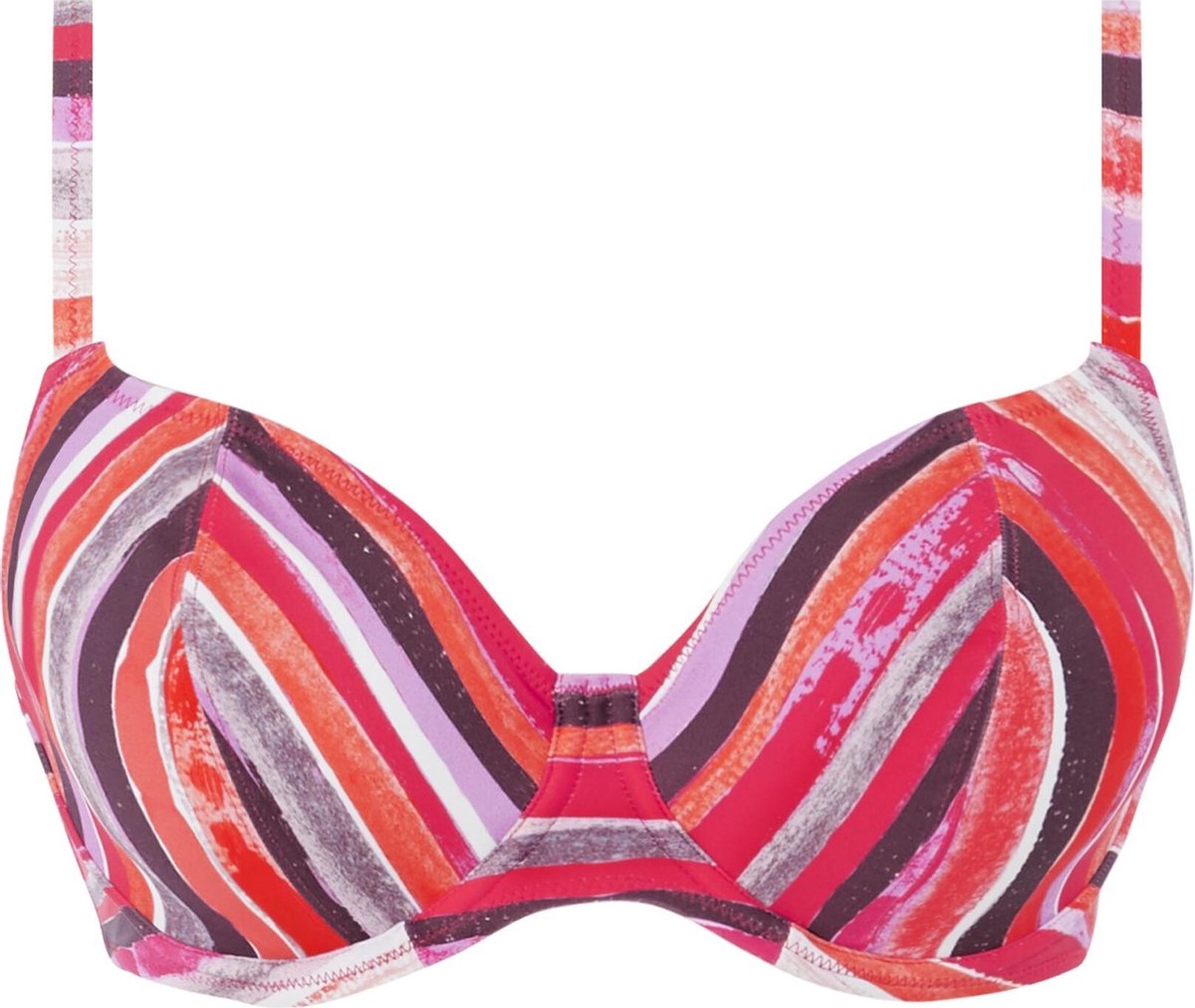Freya - Bali Bay Bikini Top - maat 80E - Meerkleurig Oranje Paars Roze