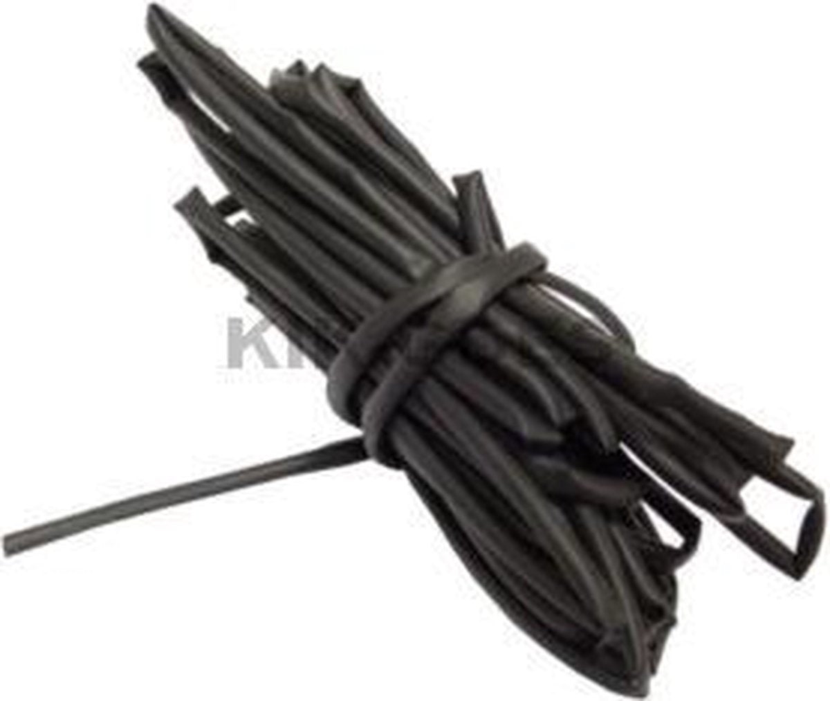 Mirage krimpkous 2.4mm zwart 5 meter op rol