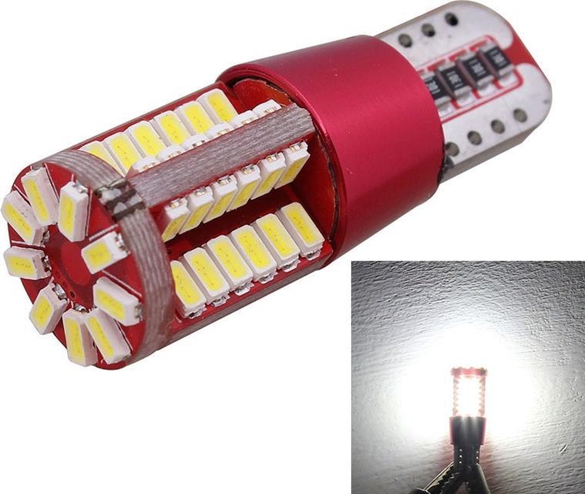 2 STKS T10 5 W 285LM Wit Licht 57 SMD 4014 LED Foutloze Canbus Auto Klaring Licht Lamp