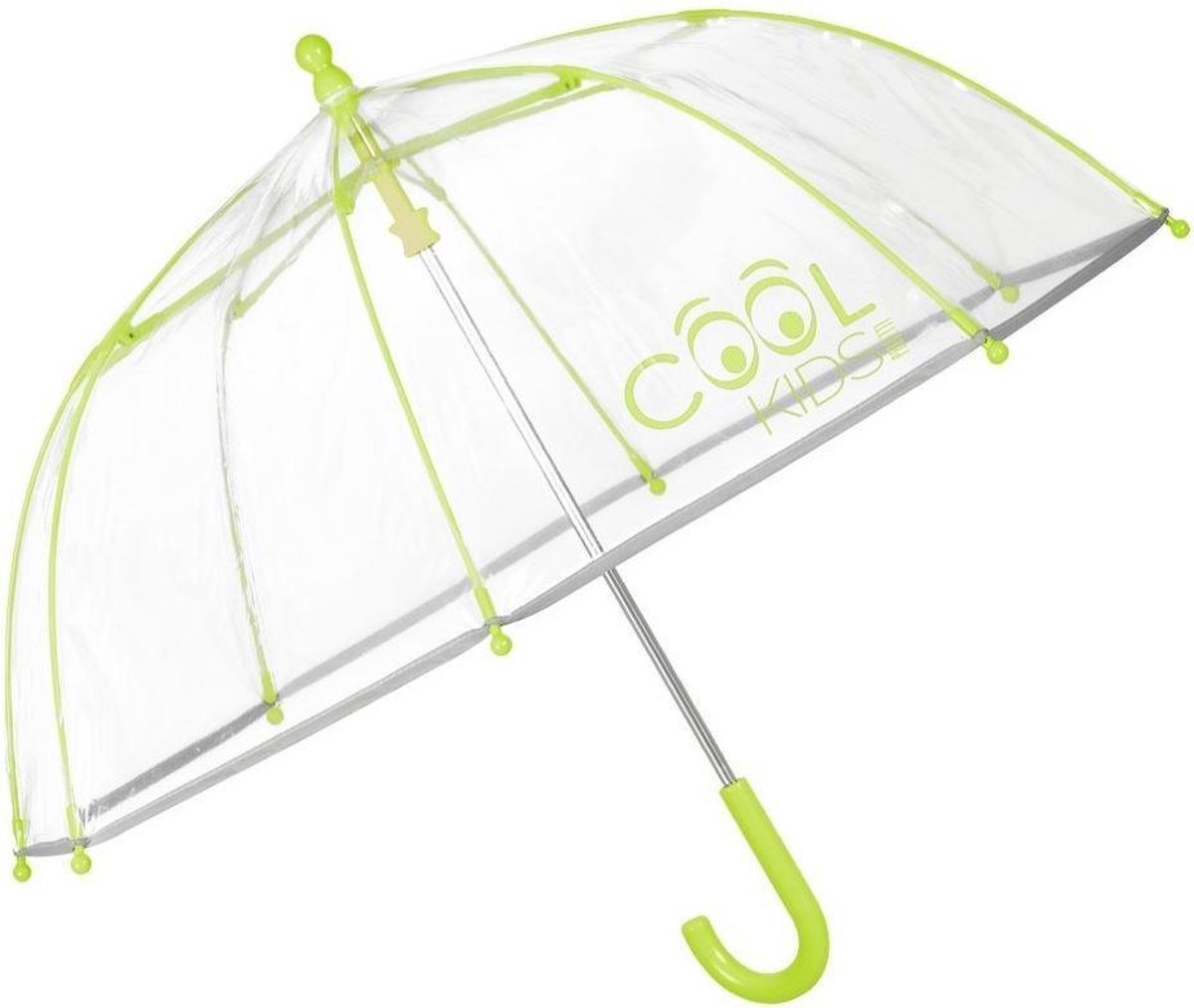 Perletti Kinderparaplu Groen Reflecterend 60 Cm