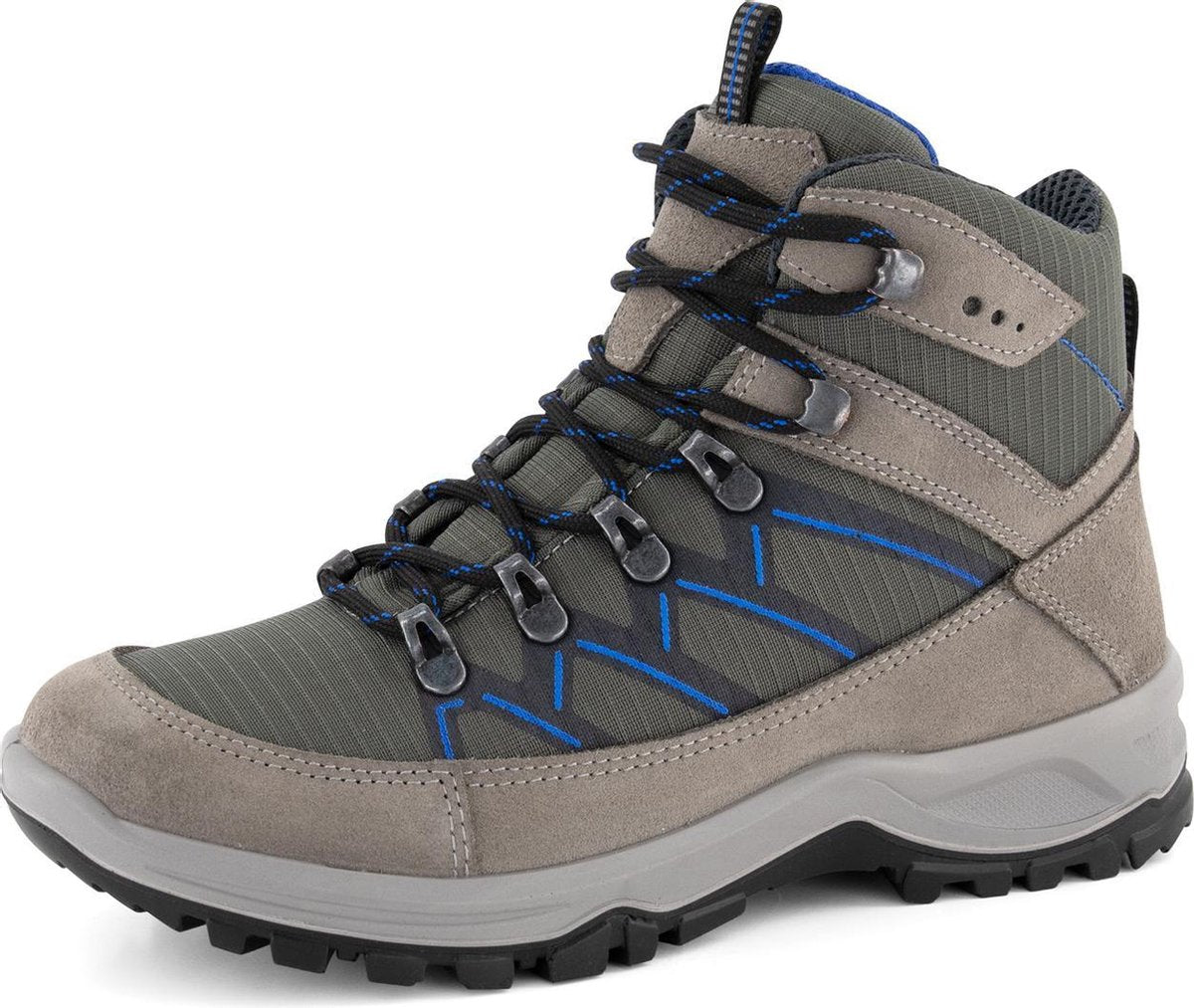 Travelin' Svendborg - Hoge Dames wandelschoenen - Waterdicht en ademend - Grijs Leer - Maat 38