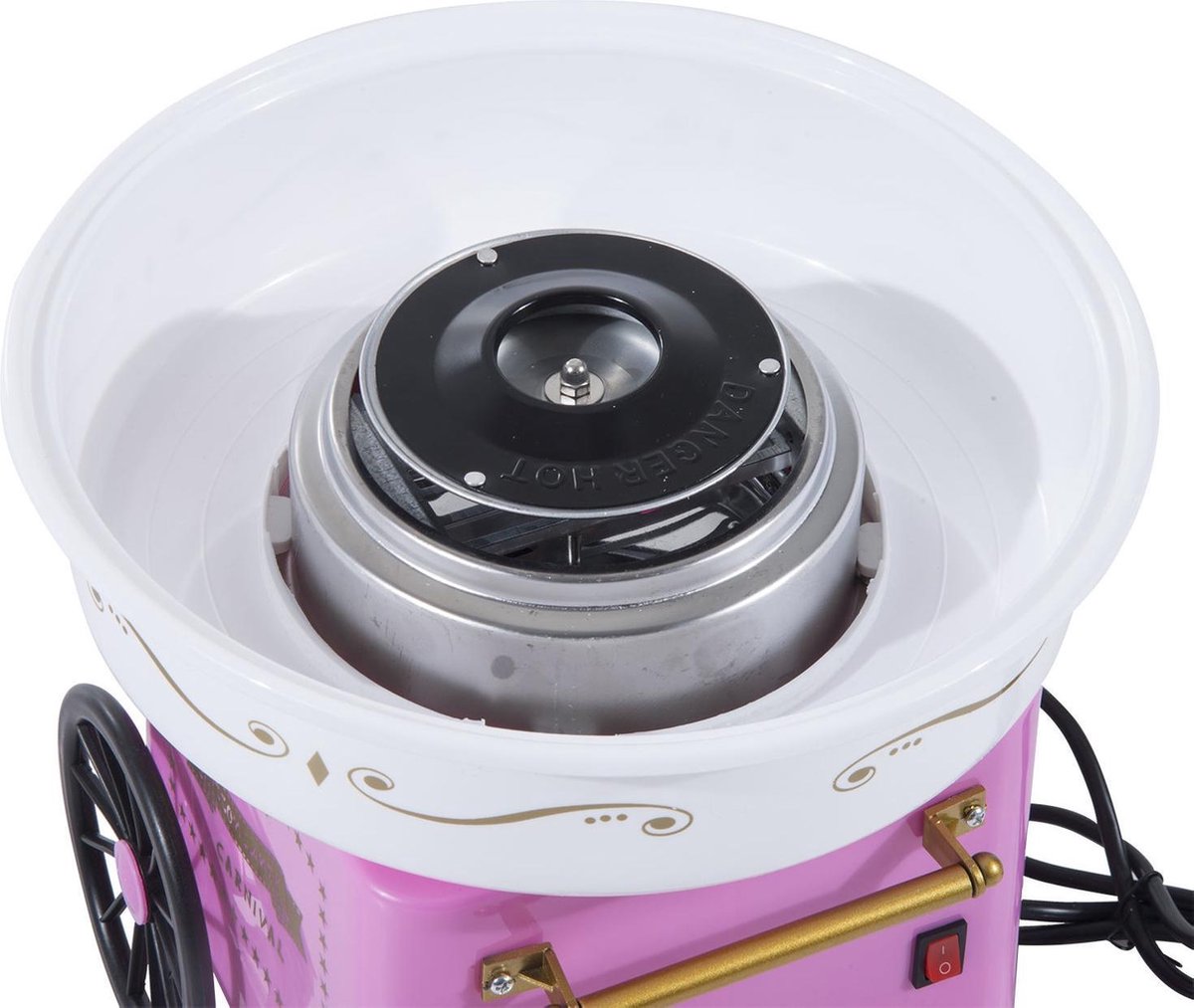 HOMdotCOM Suikerspinmachine roze