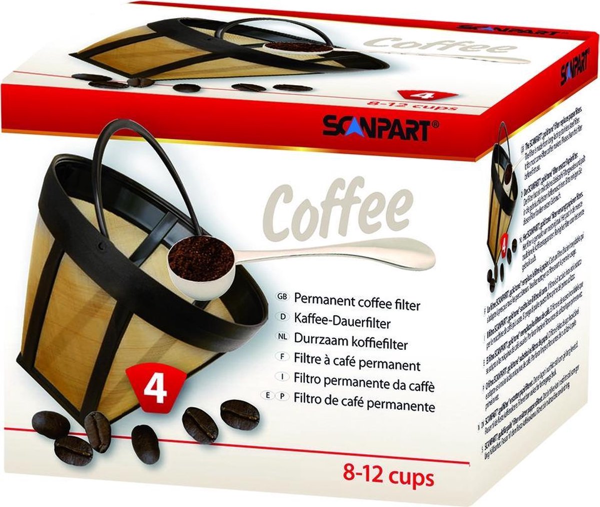 Scanpart Speed Koffiefilter Goldtone Nr.4