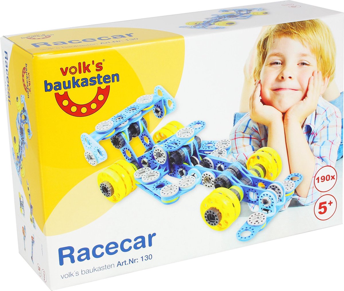 Volks Raceauto en Dragster 190 delig bouwset vanaf 4 jaar