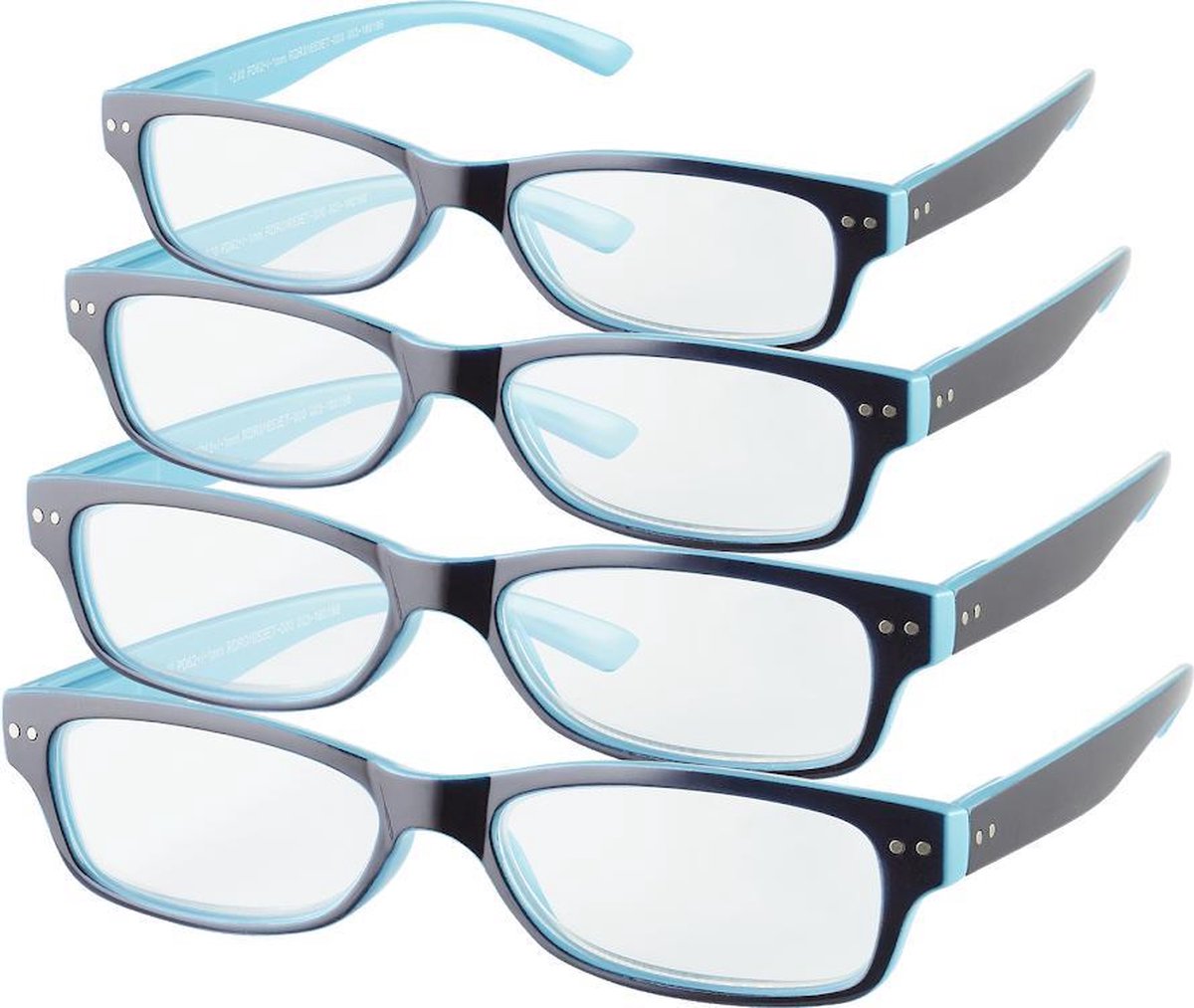 Etos Leesbril Donker Blauw +2 - 4 stuks