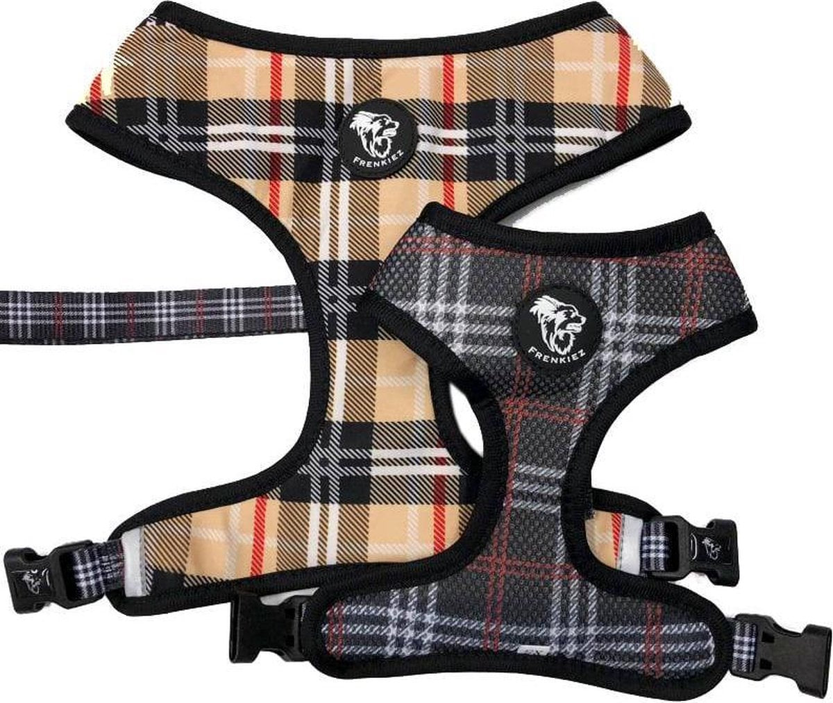 Frenkiez Reversible Harness BarkBerry Beige