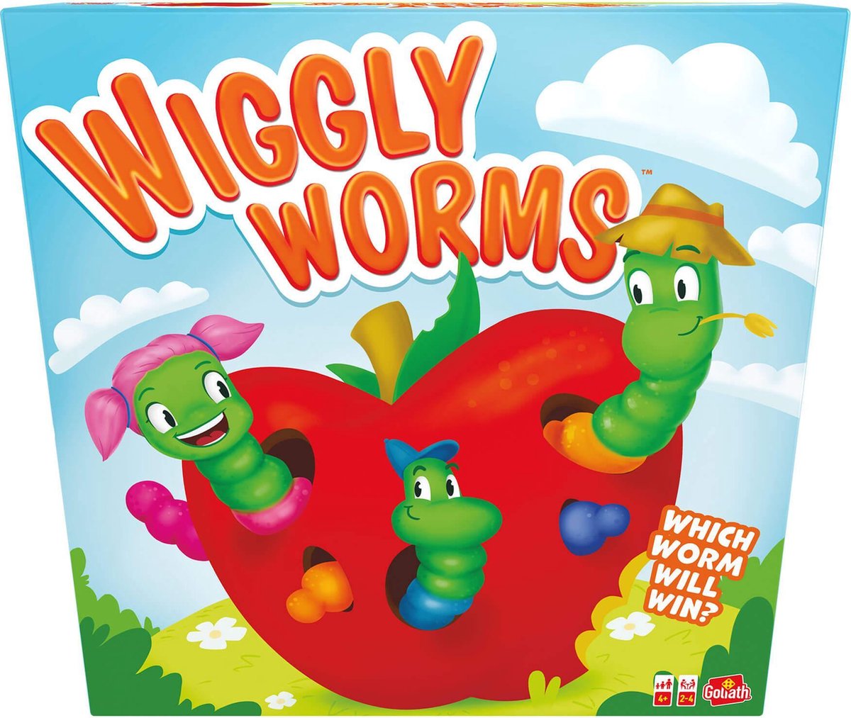 Wahu Denkspel Wiggly Worms Junior Rood/groen 41-delig