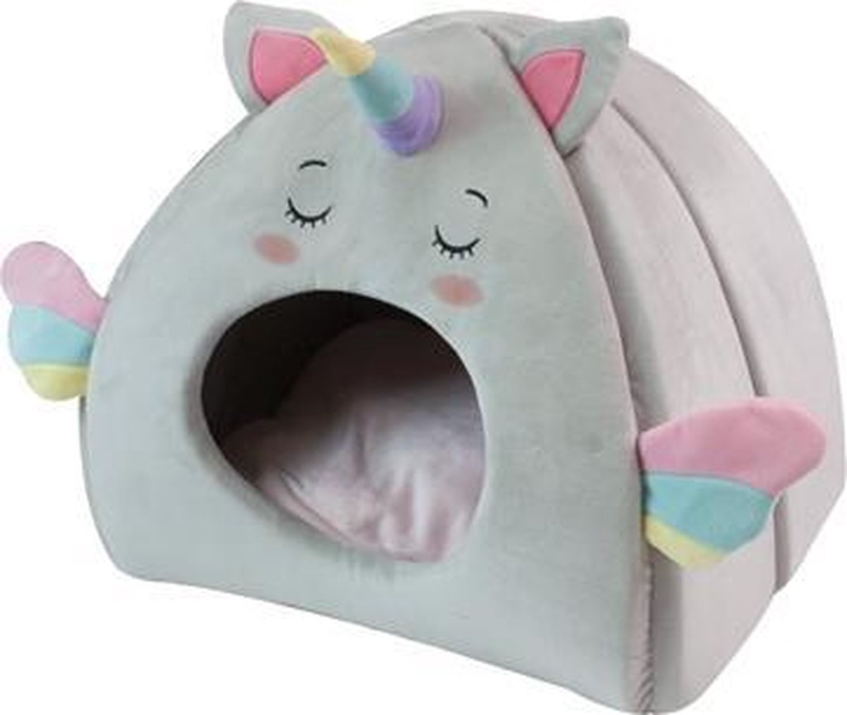 Croci kattenmand iglo fluffy unicorn - 43x33x39 cm - 1 stuks