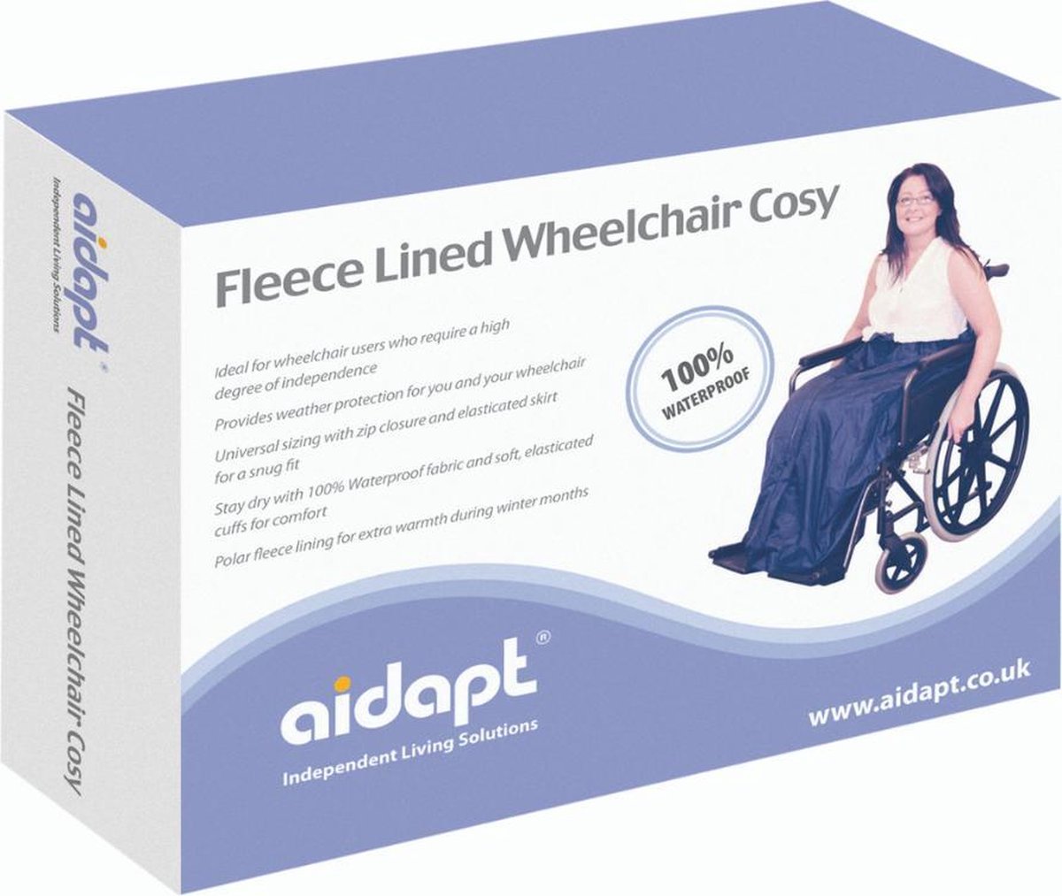 Aidapt- rolstoel voetenzak - fleece gevoerd