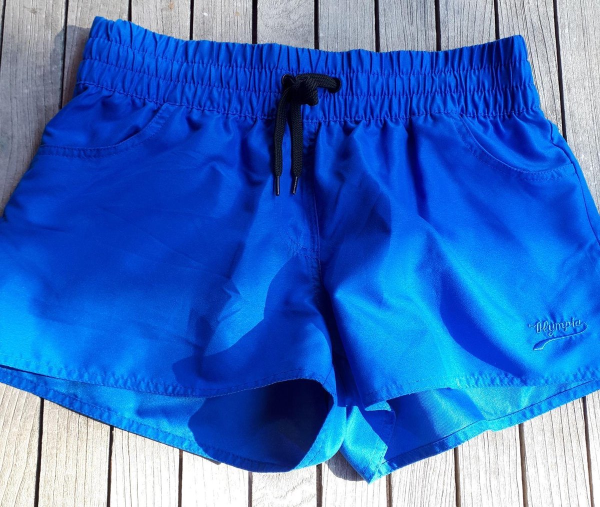 Dames short blauw