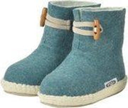 Vilten kinderslof Boots Seagreen - maat 22