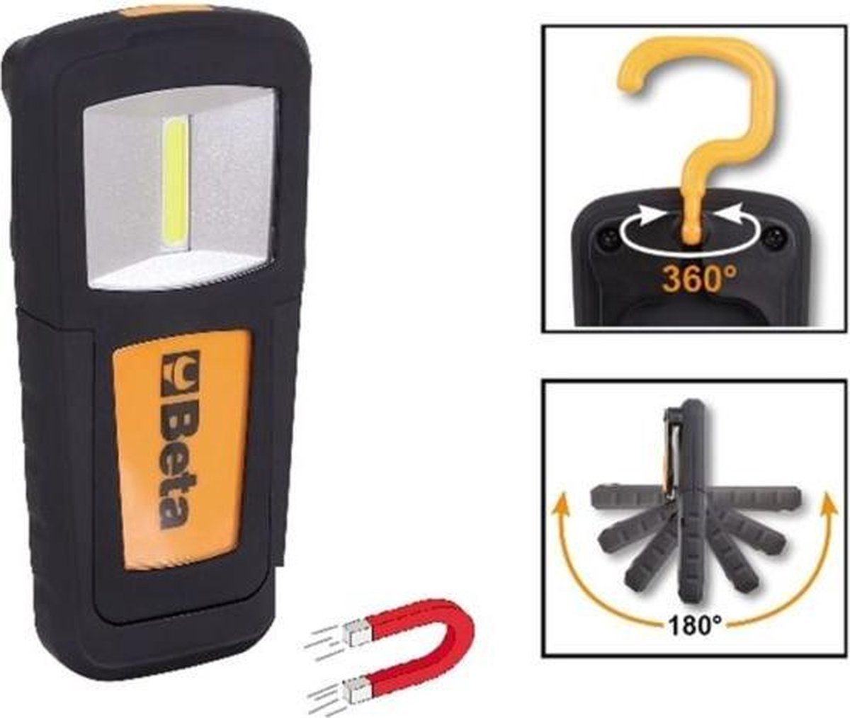 Compacte oplaadbare inspectielamp met ultra heldere LED