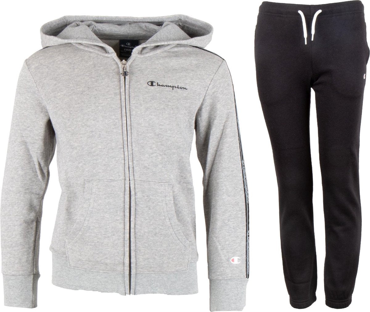 Champion Champion Legacy Trainingspak - Maat 140  - Unisex - grijs/zwart