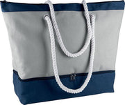 Ki-Mood Strandtas met koelvak - Light Grey/Navy