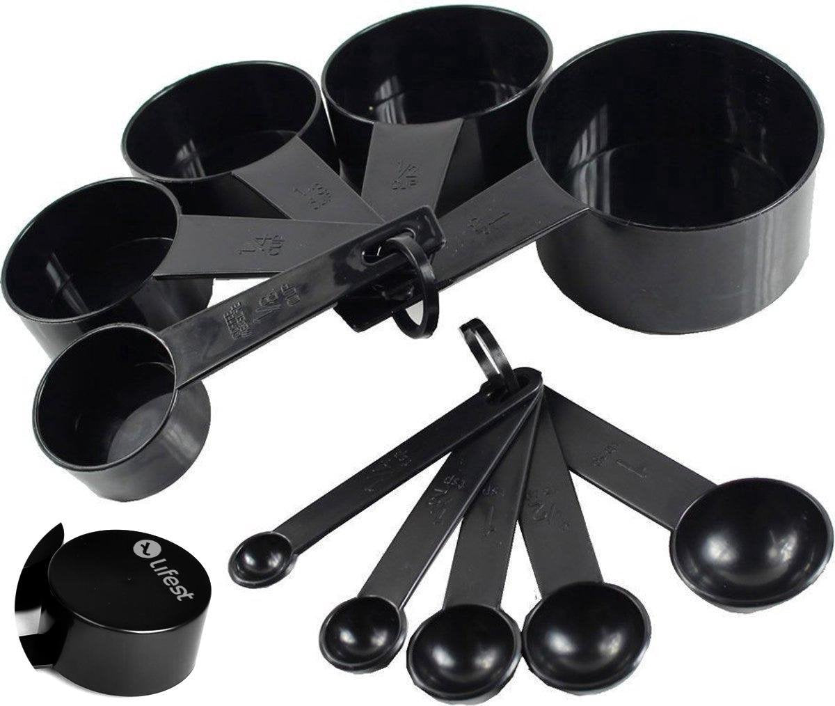 Lifest 10-Delige Maatbeker Set - Maatlepel - Maatcups - Plastic
