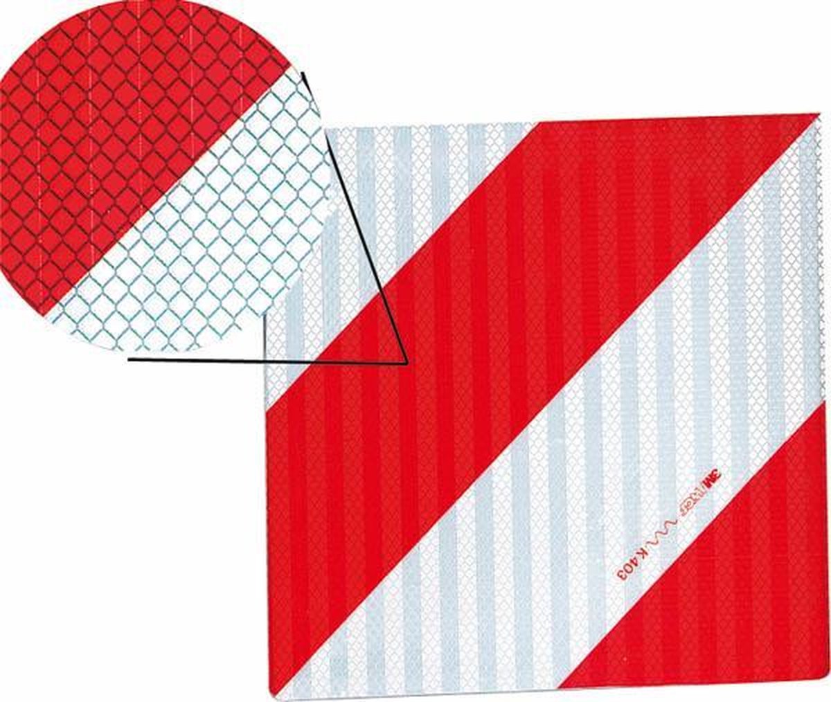 Westfalia Waarschuwingsbord eenzijdig links 282 x 282 mm