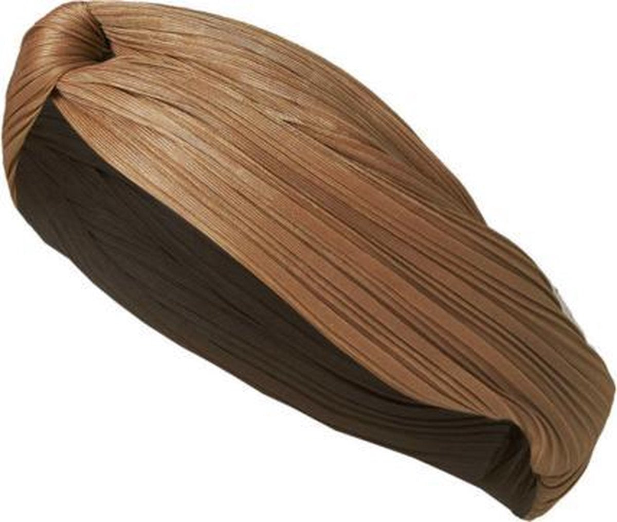 Sarlini Fashion Elastische haarband Bow | Plisé Cognac