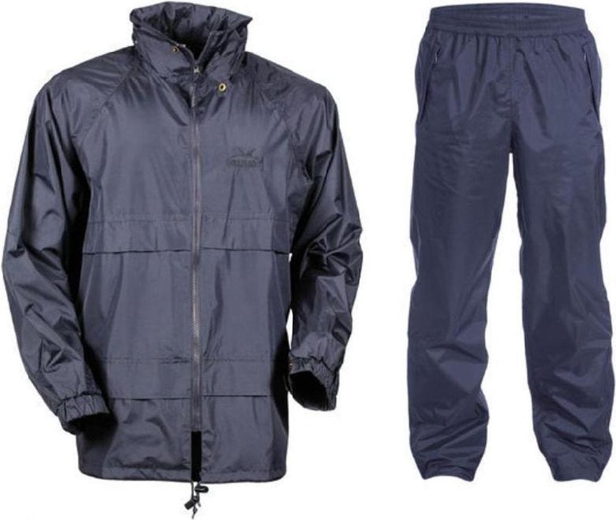 regenpak polyester navy 2-delig maat L