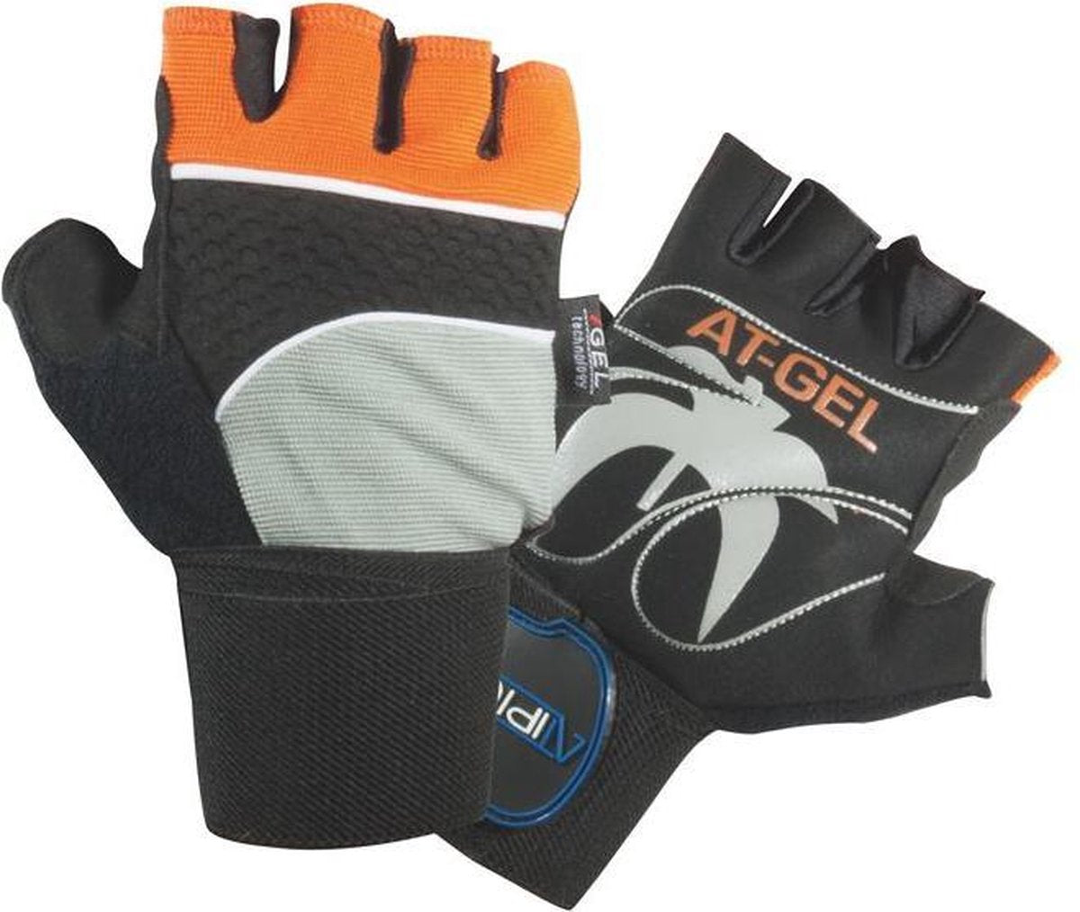 Atipick Fitness-handschoenen At-gel Elastaan/katoen Zwart Mt M