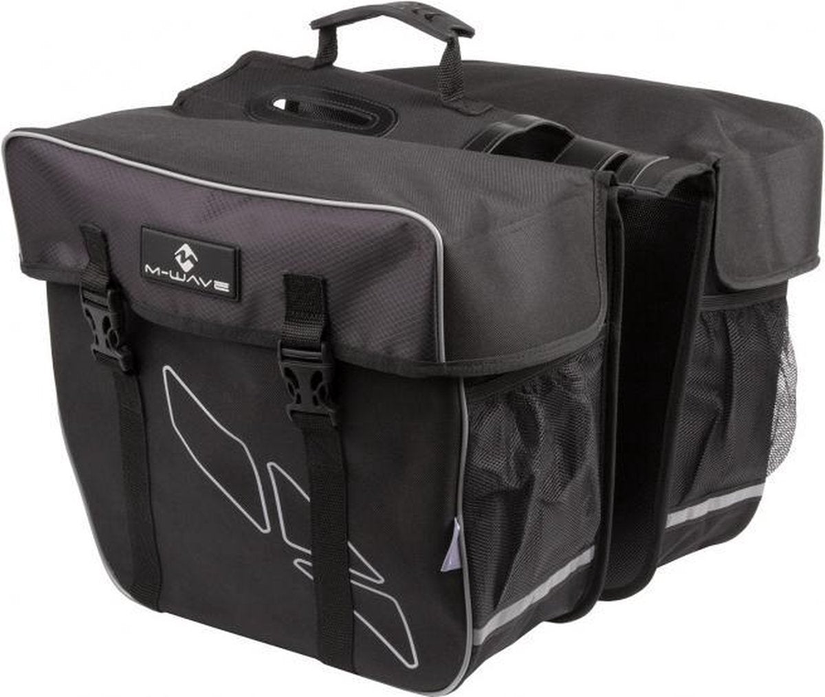M-Wave Dubbele Fietstas - 30 l - Zwart