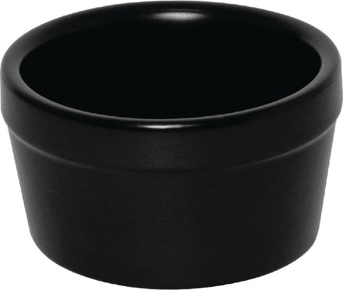 Olympia stapelbare ramekin mat zwart 95mm