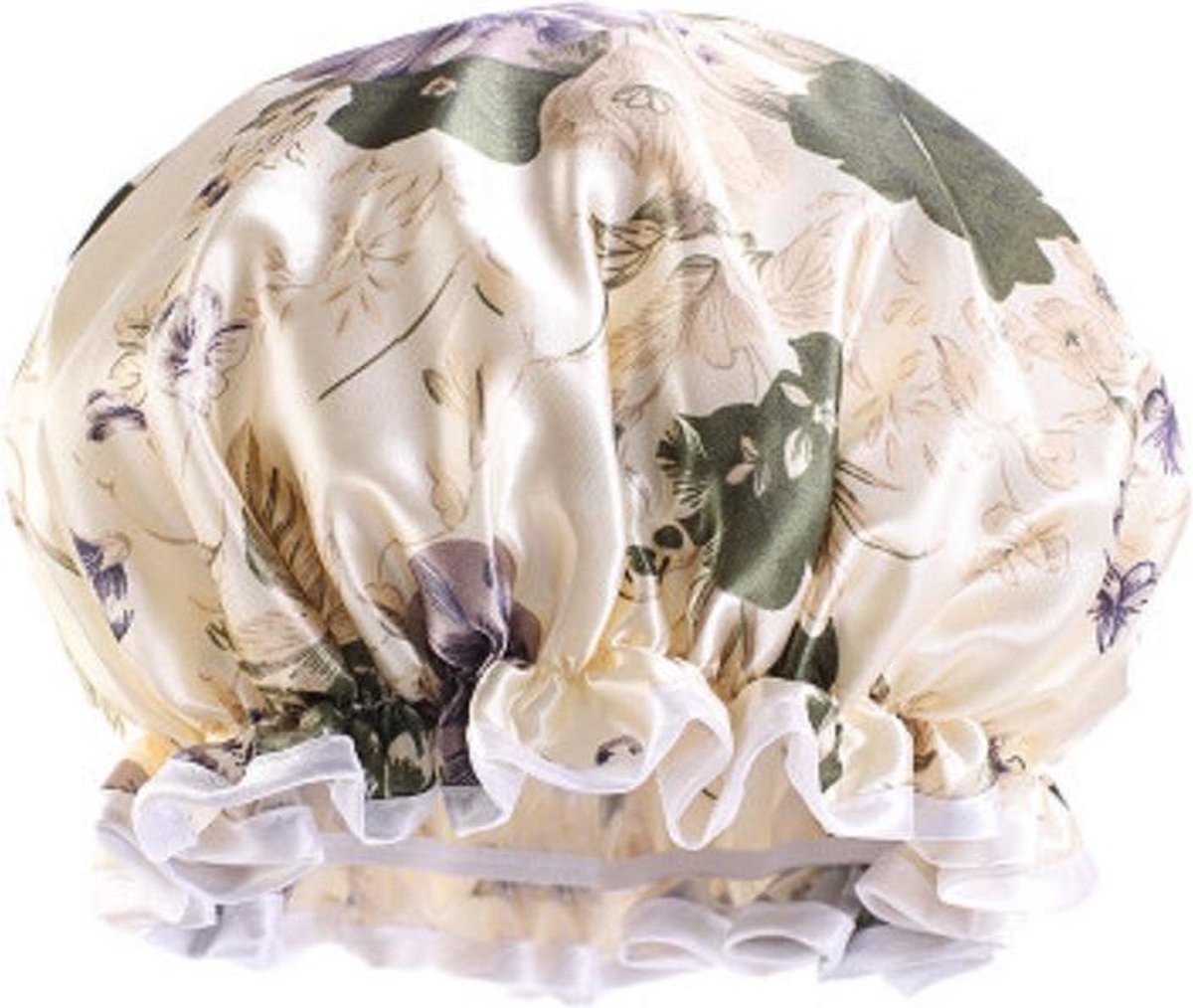 Douchemuts – Dames – Volwassen – Meiden – Showercap – Vrouwen benodigdheden – Douchecaps - Badkamer accessoires – Douchekap – Beige/Groen