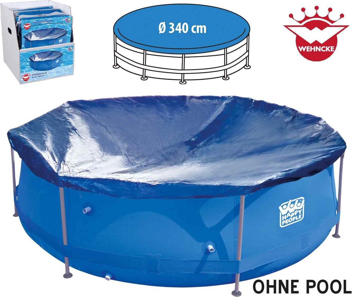 Wehncke frame afdekzeil met elastische band D= ca.340cm