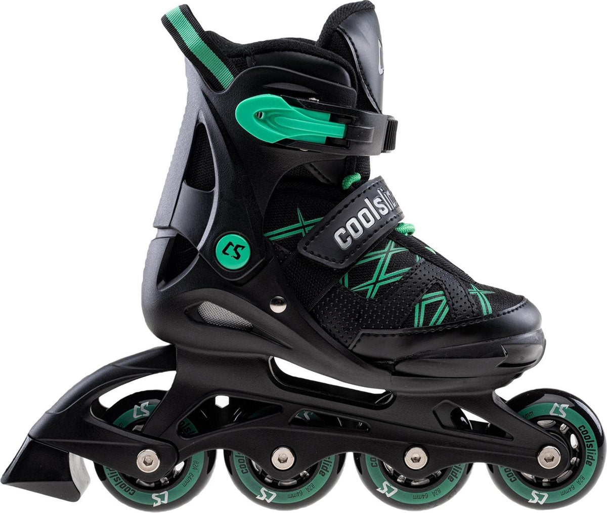 Coolslide Nachos  Inlineskates - Maat 32-35 - Unisex - zwart/groen