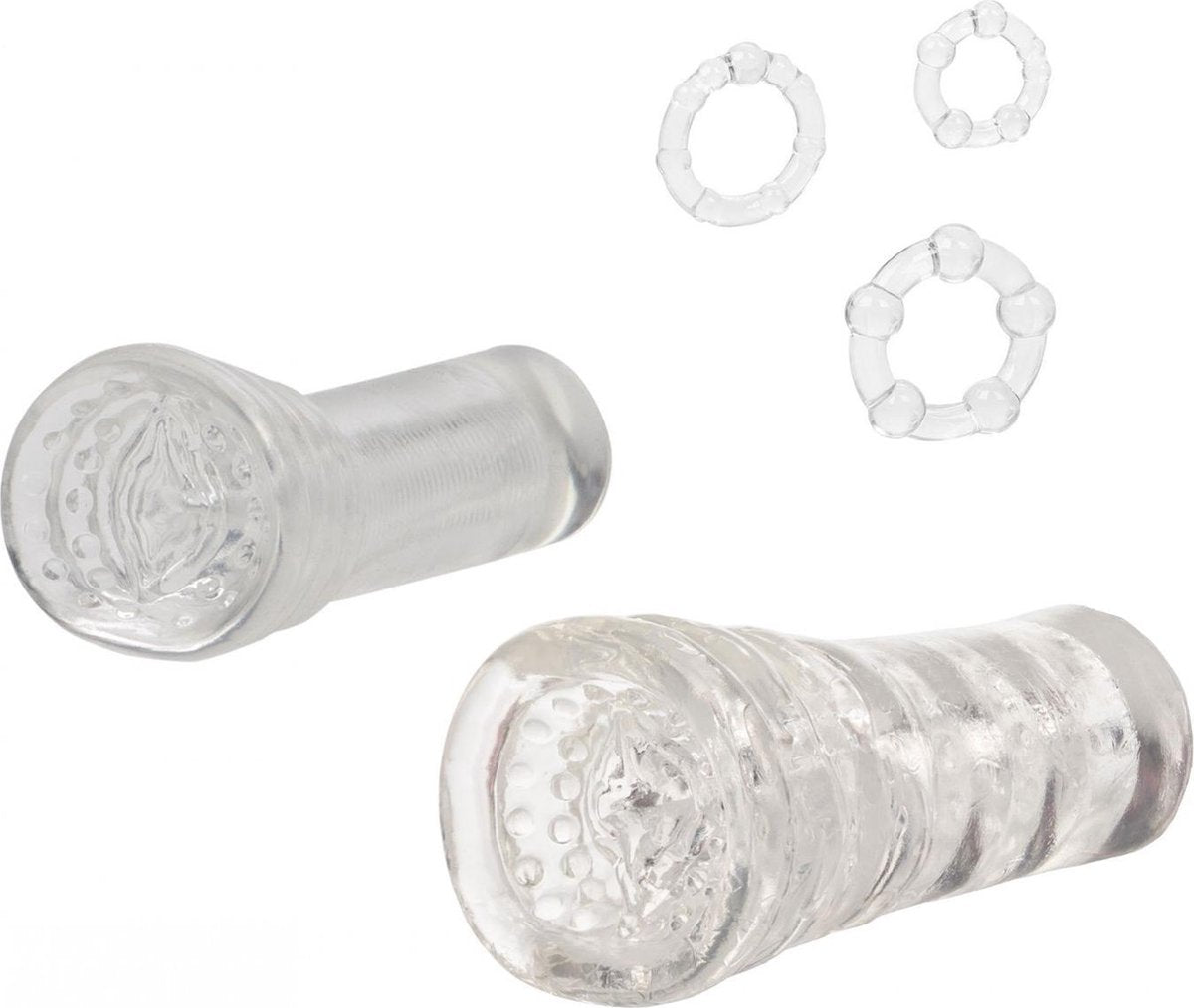 CEN 3-dlg. Set - His Masturbation Kit - transparant
