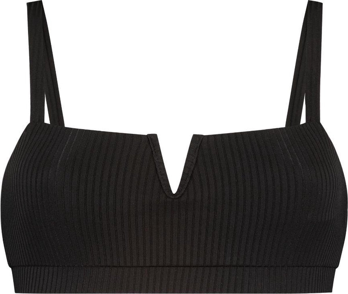 WALLIEN - Dames Bikini Top Bandeau - Black Ocean - Zwart