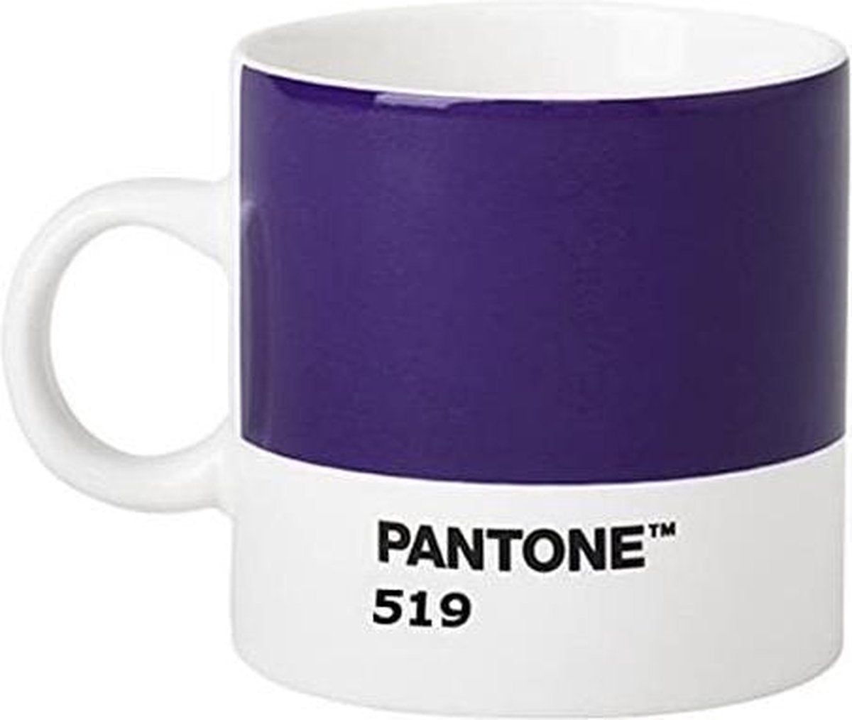 Pantone Espressokop 120 Ml Keramiek Violet/wit