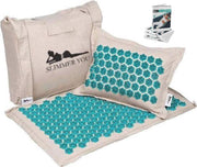 Yogamat - Spijkermat voor diepe ontspanning - Inclusief acupressuur e-book - Acupressuur mat met kussen - Massagemat - Meditatiemat - Acupunctuur mat