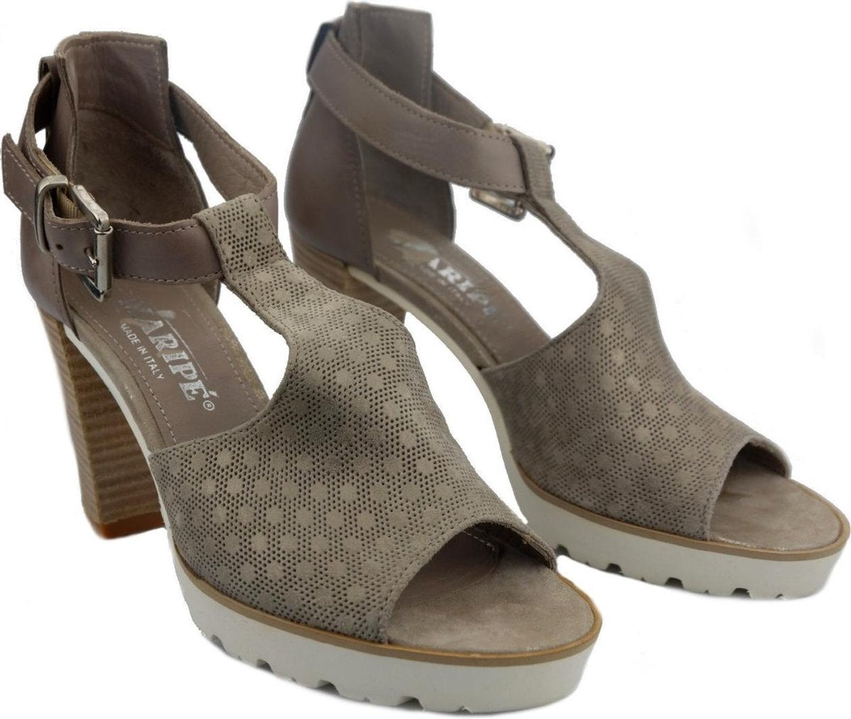 Maripé - dames sandaal - taupe - maat 40