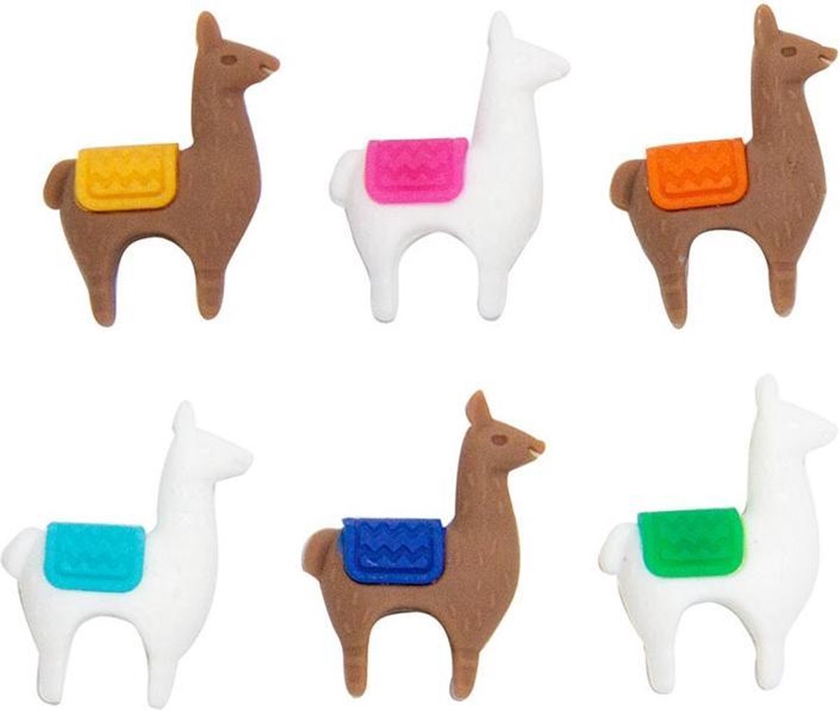 Lama glas markering (set van 6)