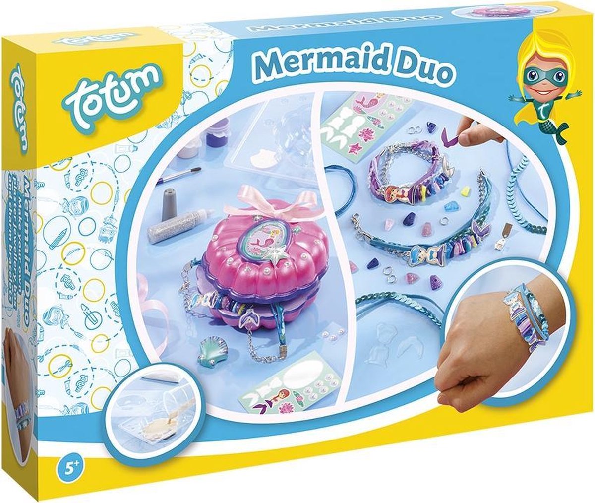 Totum Mermaid Duo 2 in 1 set - Knutselset zeemeerminnen