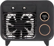 F853 Desktop-luchtbevochtigingsspray Mini-airconditioningventilator (zwart)