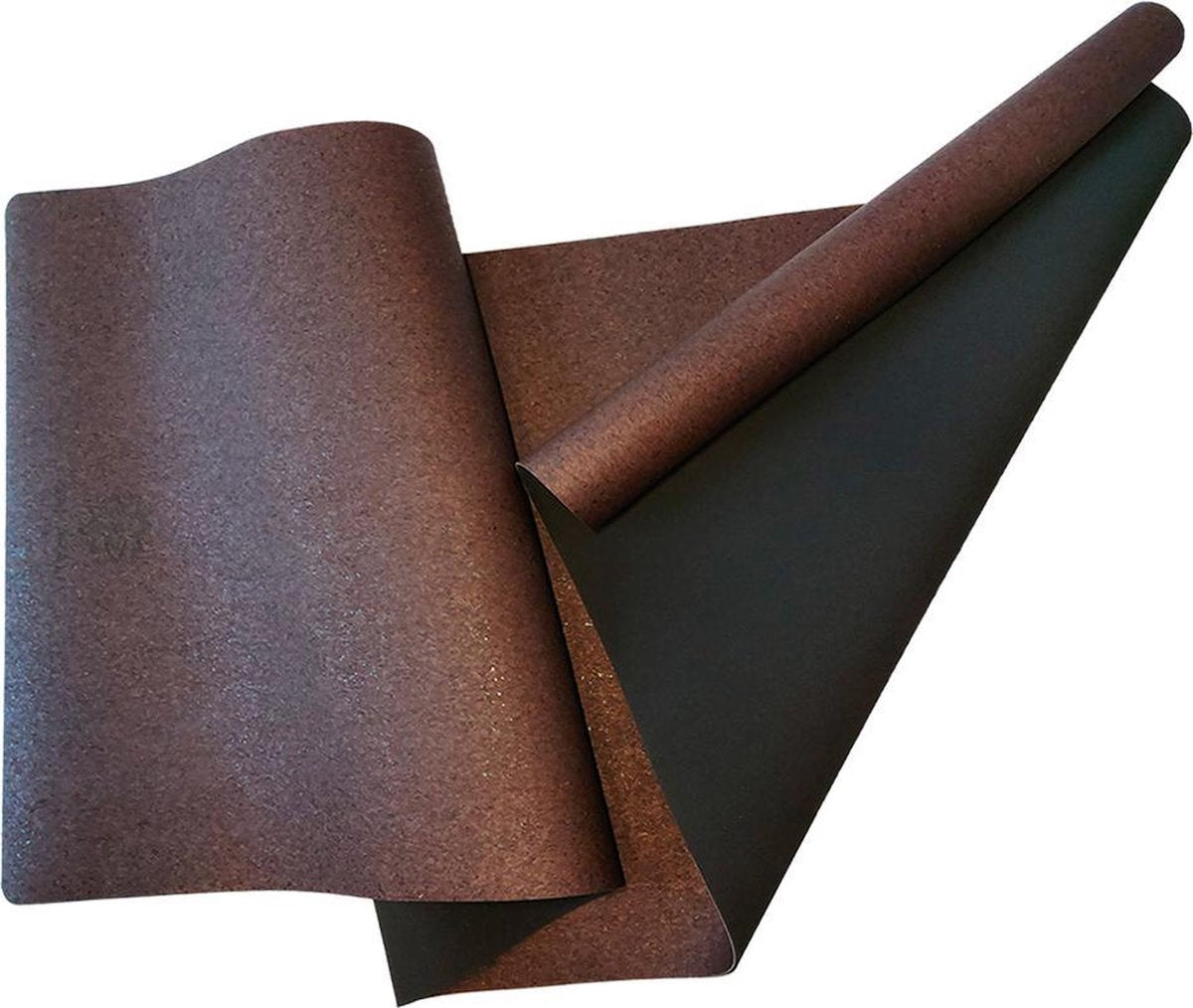 SHADE YOGAMAT | Kurk (bovenzijde) & EPDM (onderzijde)| geproduceerd in Portugal van Portugeze kurk| 0.8 kg| 180 x 65 x 0