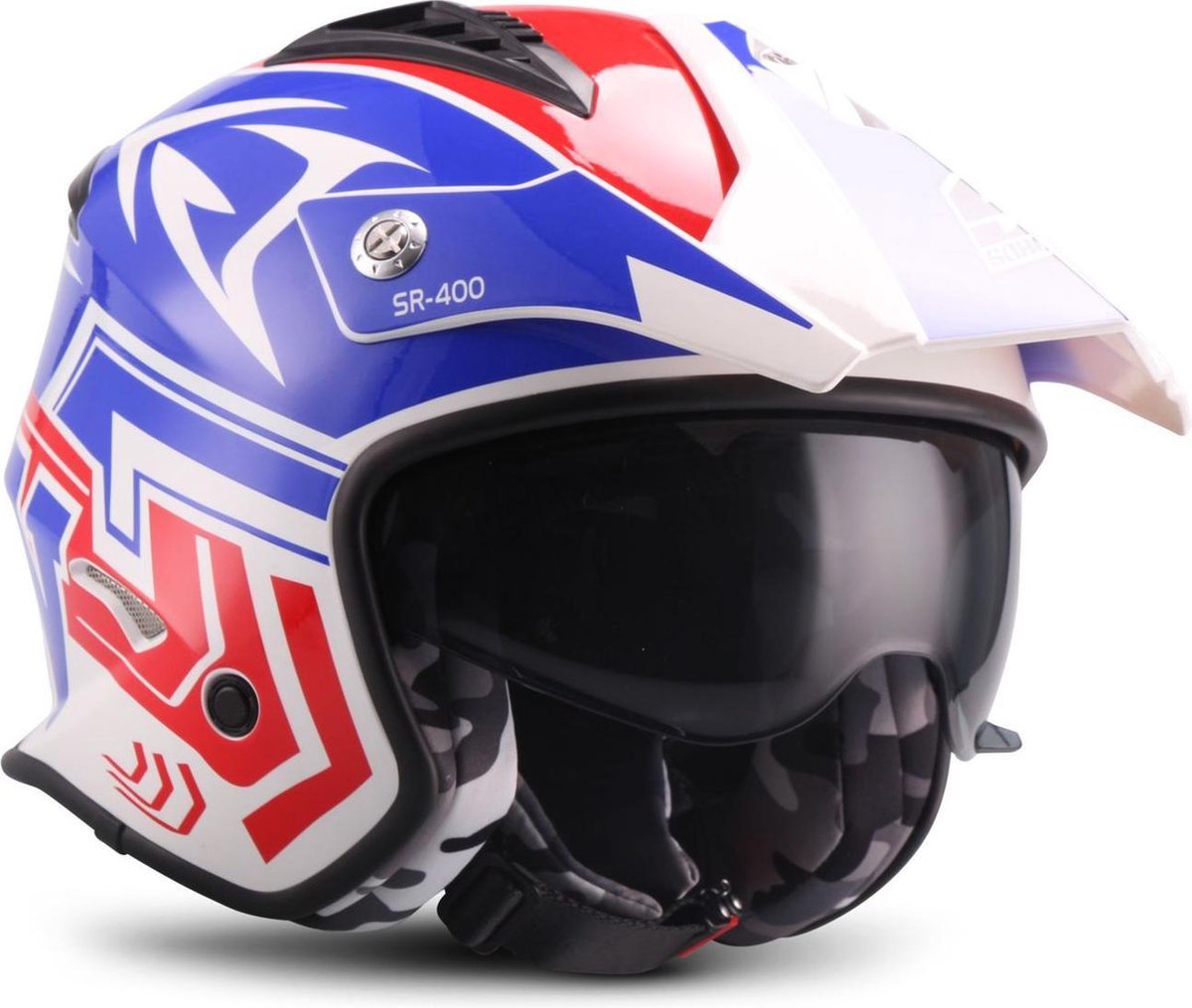 SOXON SR-401 Storm Blauw - jethelm