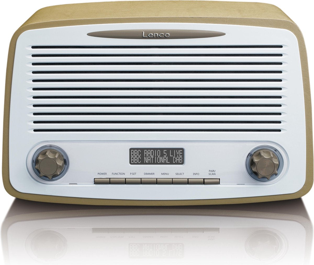 Lenco DAR-012TP - Radio - DAB+ radio - Bluetooth - Taupe