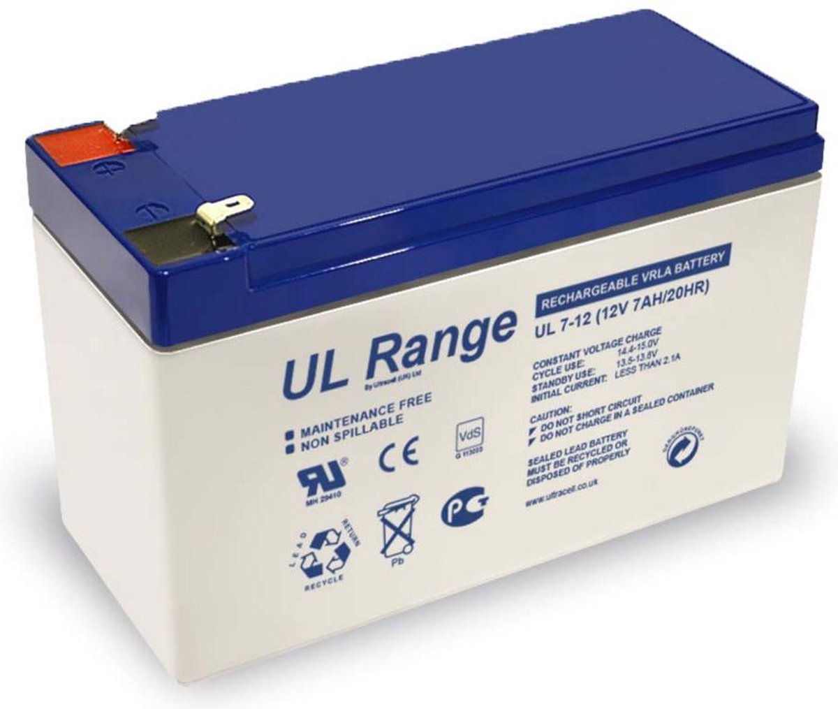Ultracell 12 Volt 7A voor elektrische kinderauto - kindermotor - kinderquad - kindertractor - accuvoertuig